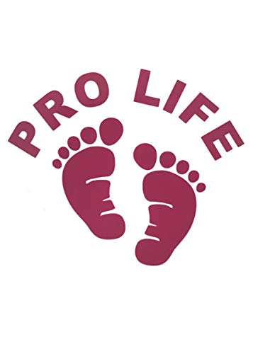 Custom Baby Footprints Pro Life Vinyl Decal-WickedGoodz