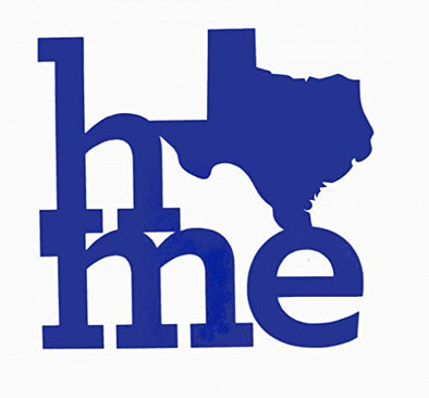 Custom Texas Vinyl Decal - Home TX Bumper Sticker, for Tumblers, Laptops, Car Windows - Pick Size and Color-WickedGoodz