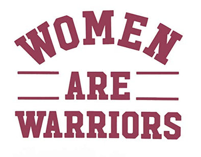 Customized Woman Are Warriors Vinyl Decal, Personalized Pro Woman Bumper Sticker, Feminist Gift-WickedGoodz