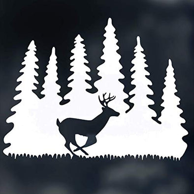 Whitetail Deer Vinyl Decal Outdoors Sticker-WickedGoodz