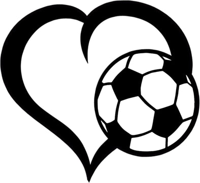 Soccer Ball Heart Magnet - Heart Fútbol Magnet