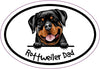Oval Rottweiler Dad Magnet - Dog Breed Magnet