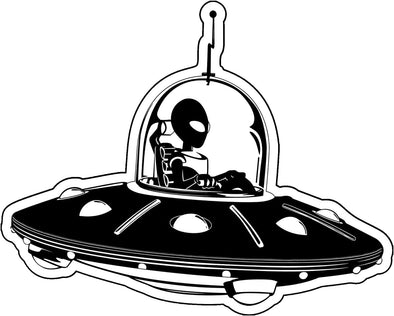 Alien UFO Refrigerator Magnet - Spacecraft Magnet