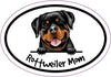 Oval Rottweiler Mom Magnet - Dog Breed Magnet