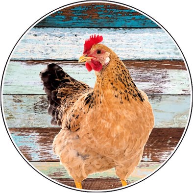 Funny Chicken Vinyl Decal - Farming Bumper Sticker