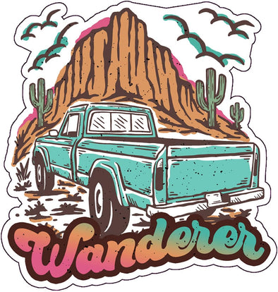 Desert Wanderer Vinyl Decal - Western Bumper Sticker