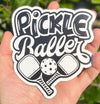 Pickleballer Vinyl Decal - Pickle Ball Bumper Sticker