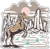 Desert Horse Vinyl Decal - Western Bumper Sticker
