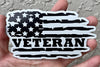 Distressed American Flag Veteran Magnet