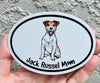 Oval Jack Russel Mom Magnet - Dog Breed Magnet