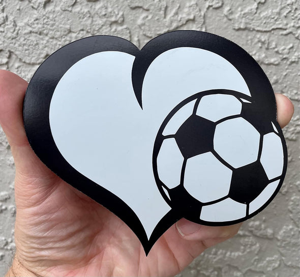 Soccer Ball Heart Magnet - Heart Fútbol Magnet