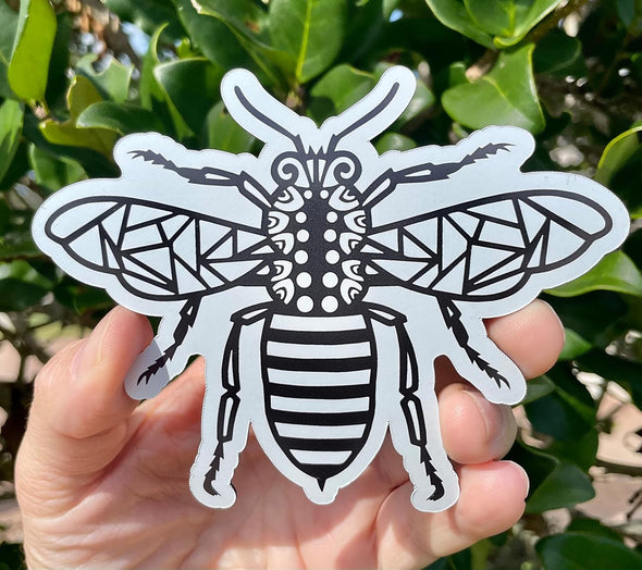 Tribal Bee Magnet - Honey Bee Magnetic Car Decal