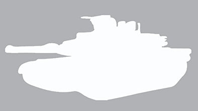 WickedGoodz White Tank Vinyl Decal - Military Bumper Sticker - Great Gun 2nd Amendment Patriot Gift-WickedGoodz