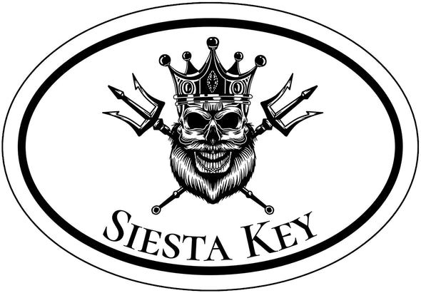 Sea King Siesta Key Vinyl Decal - Florida Bumper Sticker Price