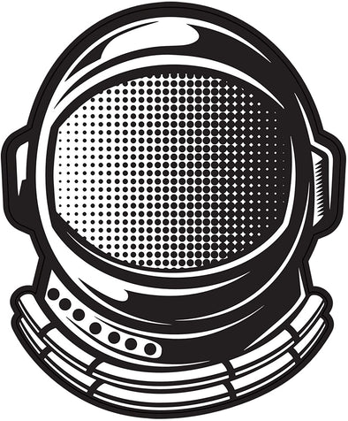 Astronaut Helmet Vinyl Decal - Space Bumper Sticker