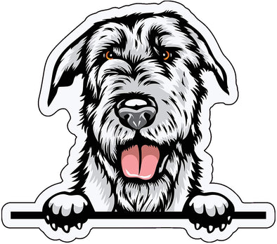 Irish Wolfhound Vinyl Decal - Dog Breed Bumper Sticker