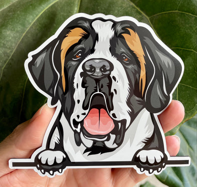 Saint Bernard Dog Magnet 5 inch