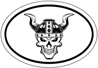 Viking Sticker - Norse Horned Helmet Decal