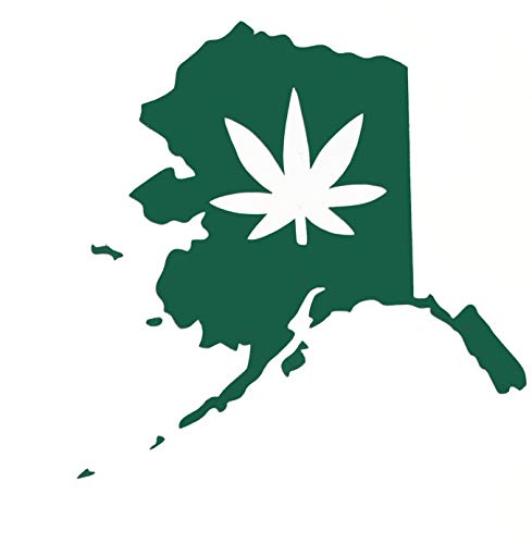 Custom Alaska Marijuana Vinyl Decal-WickedGoodz