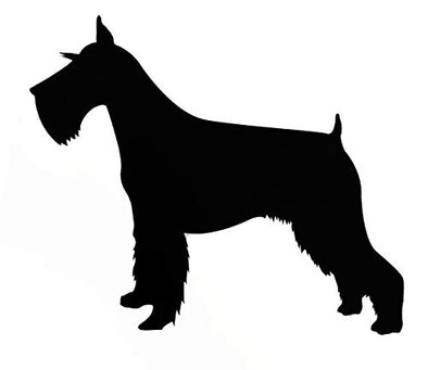 Custom Schnauzer Dog Vinyl Decal - Dog Breed Bumper Sticker, for Laptops or Car Windows - Personalized Pick Size and Color-WickedGoodz