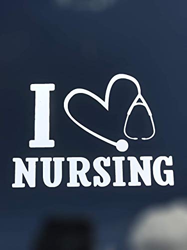 I Love Nursing Vinyl Decal RN Nurse Sticker-WickedGoodz