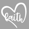WickedGoodz Heart Shaped Bumper Sticker - Perfect Faith Gift-WickedGoodz