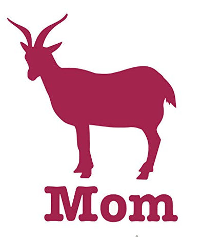 Personalized Vinyl Custom Goat Mom Decal - Farming Livestock Goat Bumper Sticker, for Tumblers, Laptops, Car Windows - Personalized Mom Gift-WickedGoodz