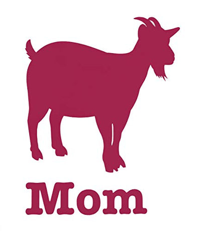 Custom Nanny Goat Mom Decal - Farming Livestock Goat Bumper Sticker, for Tumblers, Laptops, Car Windows - Personalized Mom Gift-WickedGoodz
