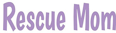 WickedGoodz Purple Rescue Mom Vinyl Window Decal Transfer - Animal Shelter Bumper Sticker - Perfect Dog Cat Shelter Mom Gift-WickedGoodz