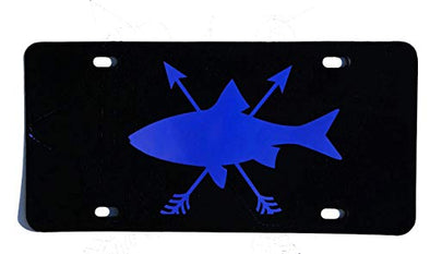 Trout Fishing Front Vanity License Plate Car Tag-WickedGoodz