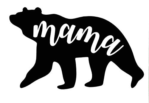 Personalized Mama Bear Vinyl Decal - Mom Bumper Sticker, for Tumblers, Laptops, Car Windows - Pick Size and Color-WickedGoodz