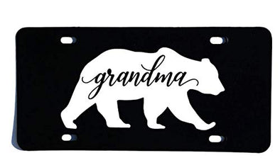 Grandma Bear Vanity License Plate Auto Car Tag-WickedGoodz