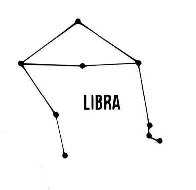 Custom Vinyl Constellation Libra Decal - Zodiac Sign Bumper Sticker, for Tumblers, Laptops, Car Windows - Pick Size and Color-WickedGoodz