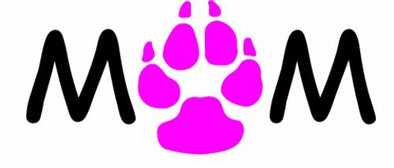 WickedGoodz Vinyl Pink Paw Rescue Dog Decal - Animal Shelter Bumper Sticker - Perfect Dog Fur Baby Pet Owner Gift-WickedGoodz