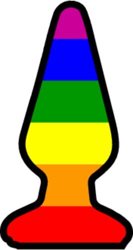 WickedGoodz But Plug Rainbow Funny Refrigerator Bumper Magnet - Perfect LGBT LGBQT Lesbian Gay Transgender Queer Gift-WickedGoodz