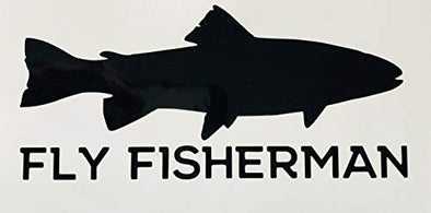 Custom Trout Fly Fisherman Vinyl Decal - Fishing Bumper Sticker, for Tumblers, Laptops or Car Windows-WickedGoodz