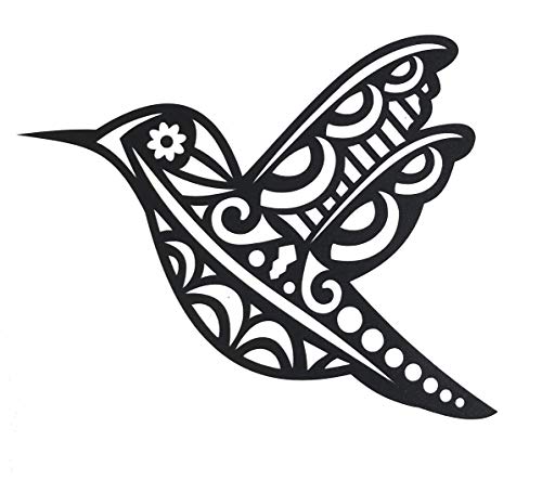 Hummingbird Vinyl Decal Tribal Bird Sticker-WickedGoodz