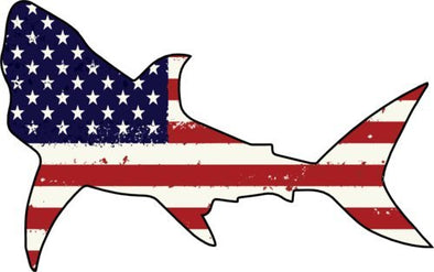 American Flag Shark Refrigerator Magnet-WickedGoodz
