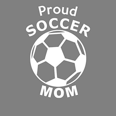 WickedGoodz Proud Soccer Mom Vinyl Decal-WickedGoodz