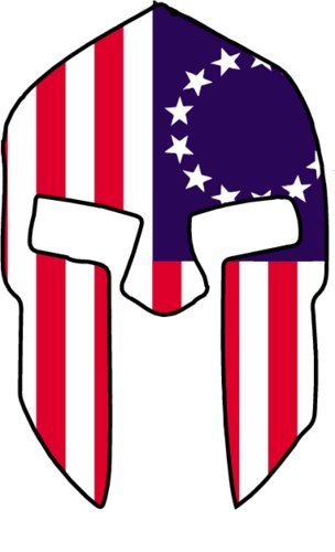 WickedGoodz American Flag Spartan Helmet Vinyl Decal - Sparta Bumper Sticker - Perfect for Windows, Cars, Trucks,Lockers,Laptops-WickedGoodz