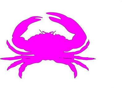 WickedGoodz Pink Crab Vinyl Decal - Beach Bumper Sticker - Perfect Ocean Lovers Gift-WickedGoodz