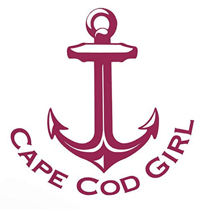 Custom Anchor Cape Cod Girl Vinyl Decal-WickedGoodz