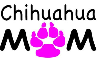 WickedGoodz Chihuahua Mom Vinyl Window Decal - Chihuahua Bumper Sticker - Perfect Chihuahua Mom Gift-WickedGoodz