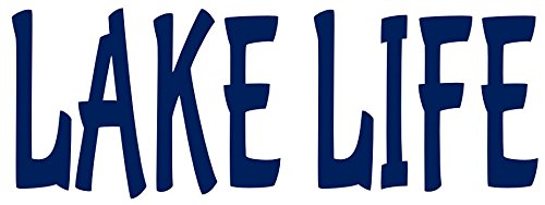 WickedGoodz Blue Lake Life Vinyl Window Decal Transfer - Lake Life Bumper Sticker - Perfect Lake Home Gift-WickedGoodz