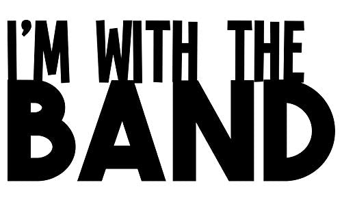 I am With The Band Vinyl Decal, Marching Band Bumper Sticker, Band Mom Gift-WickedGoodz