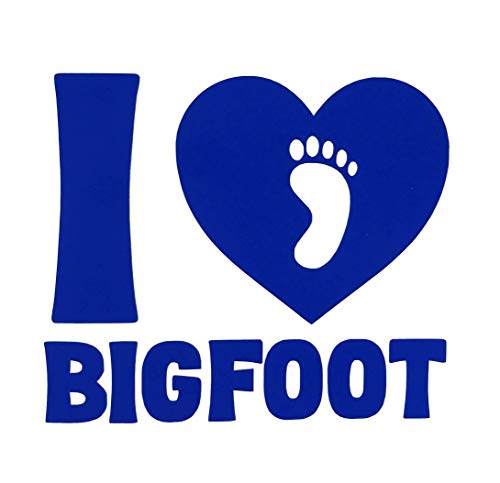 Custom I Love Bigfoot Vinyl Decal Sasquatch Bumper Sticker-WickedGoodz