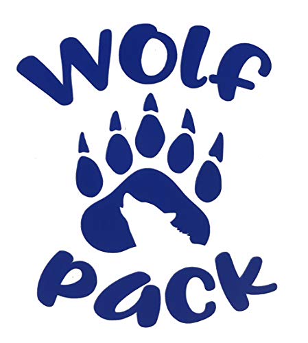 Custom Wolf Pack Family Decal - Mom or Dad Bumper Sticker, for Tumblers, Laptops, Car Windows, Pick Your Size and Color-WickedGoodz