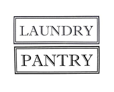 Custom Vinyl Laundry & Pantry Room Decals - 2Pc Set-WickedGoodz