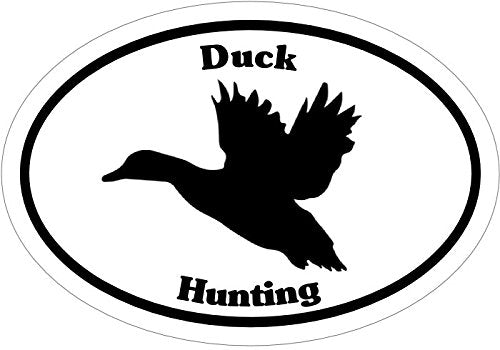 WickedGoodz Oval Vinyl Duck Decal - Waterfowl Hunting Bumper Sticker - Perfect Outdoors Sportsman Gift-WickedGoodz