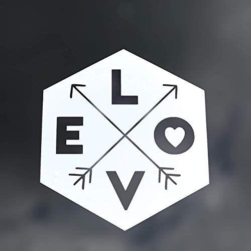 Love Arrow Hexagon Vinyl Decal Tumbler Sticker-WickedGoodz